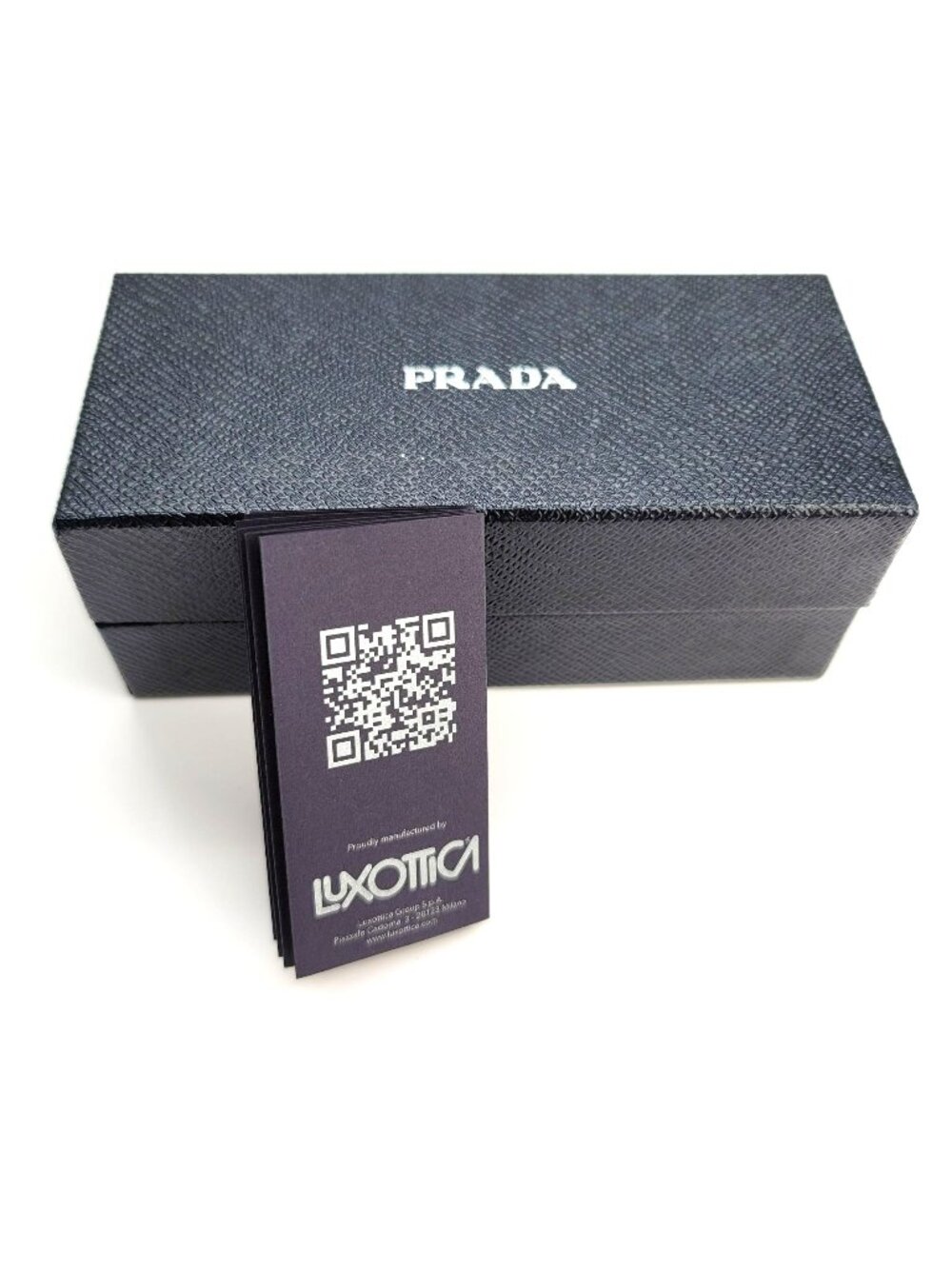 Prada BOX and BROCHURE ONLY for a Luxottica Glasses Navy Blue VR612